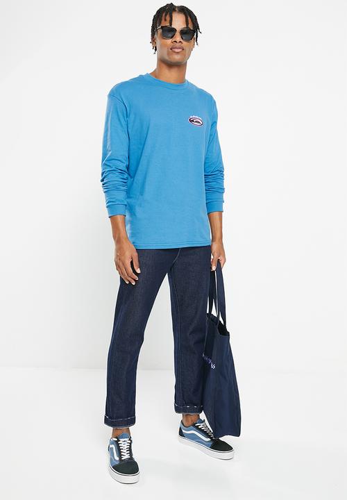 Quiksilver - Heritage oval long sleeve - snorkel blue