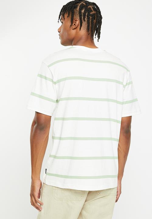 Only & Sons - Onsharry relaxed skate stripe short sleeve tee - white