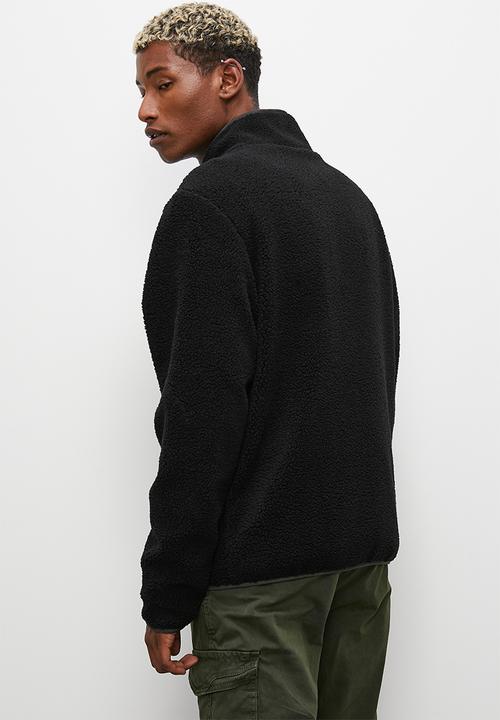 STYLE REPUBLIC - Borg jacket with utility pockets - black