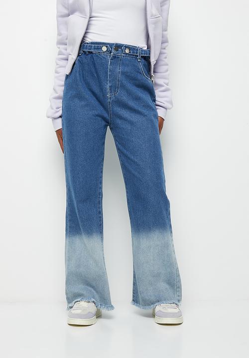 Pop Candy - Girls 2 tone jeans - blue