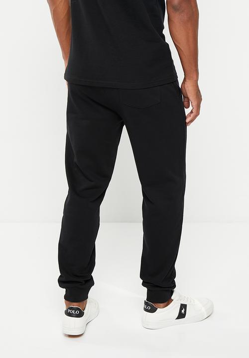 POLO - Men sport colourblock jogger - black