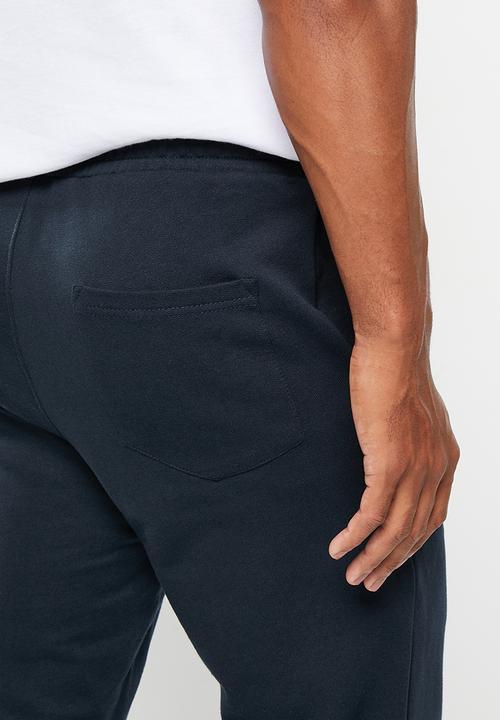POLO - Mens crest logo jogger - navy