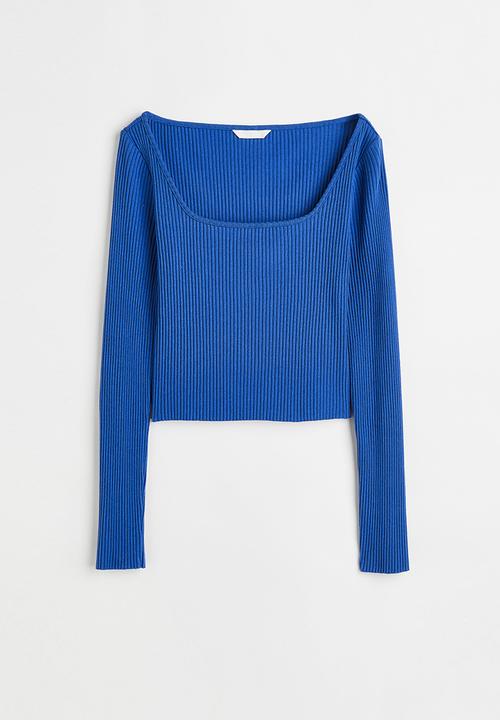 H&M - Ribbed top - blue