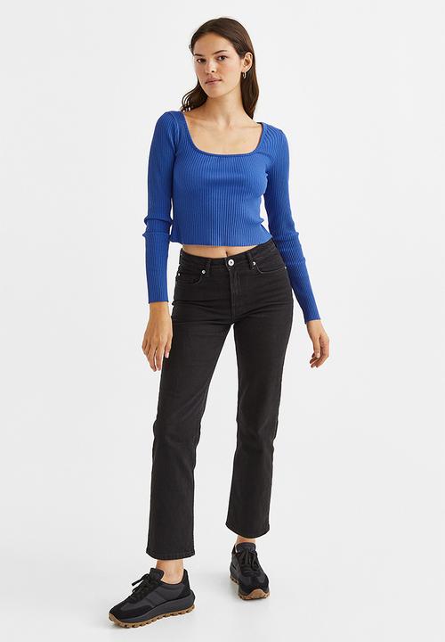 H&M - Ribbed top - blue
