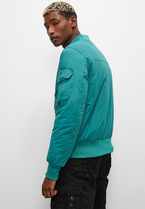STYLE REPUBLIC - Padded ma1 bomber jacket - emerald