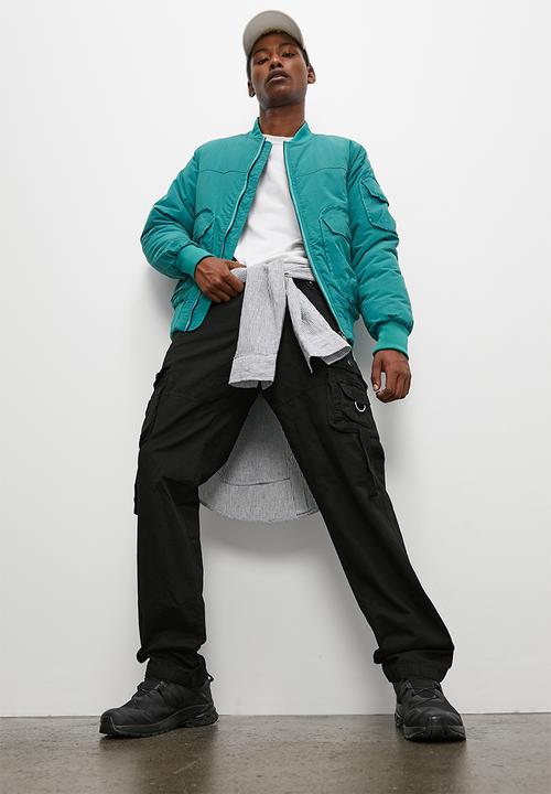 STYLE REPUBLIC - Padded ma1 bomber jacket - emerald
