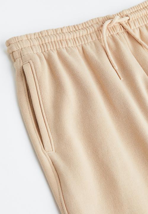 H&M - High-waisted joggers - beige