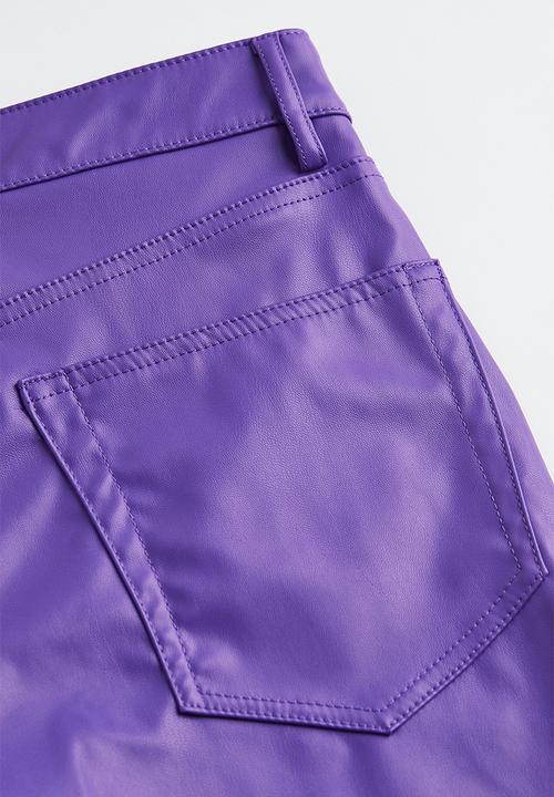 H&M - 90s straight trousers - purple