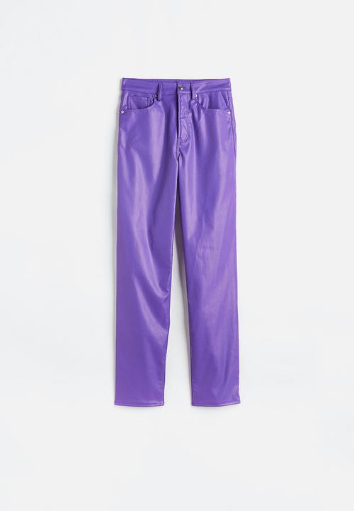 H&M - 90s straight trousers - purple