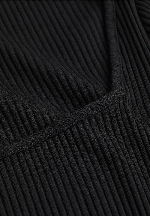 H&M - Ribbed top - black