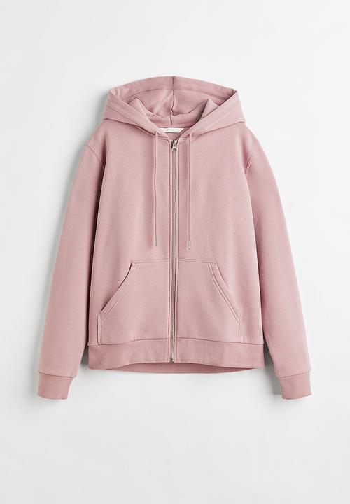 H&M - Zip-through hoodie - old rose