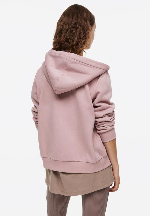 H&M - Zip-through hoodie - old rose