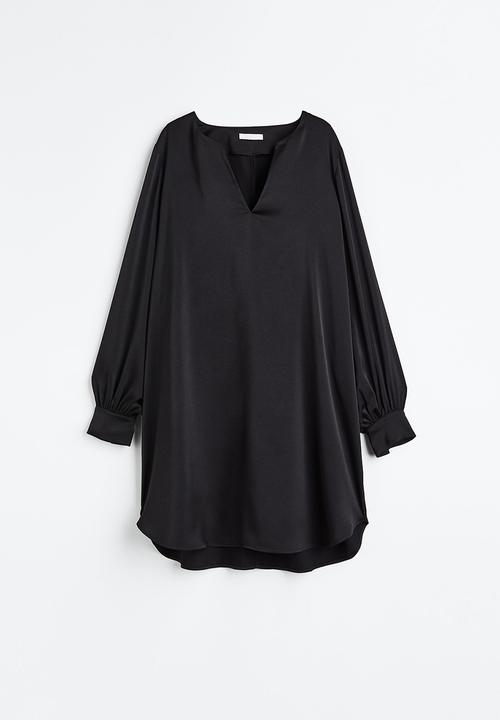 H&M - Satin dress - black I