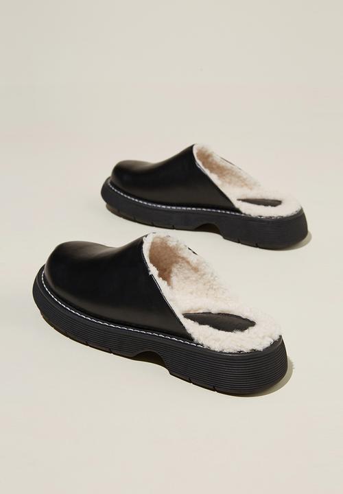 Cotton On - Chlo chunky mule - black/cream 