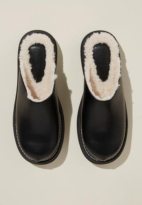 Cotton On - Chlo chunky mule - black/cream 