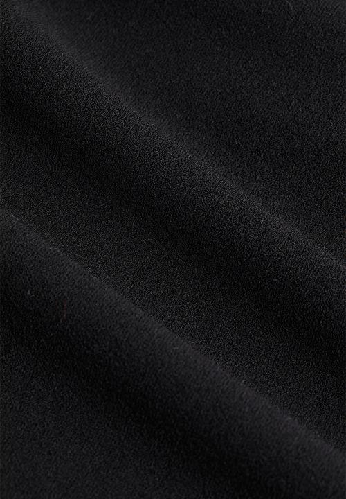 H&M - Wide jersey trousers - black