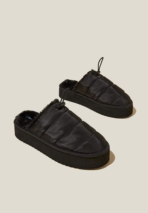 Cotton On - Perri padded mule - black