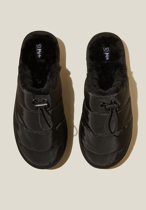 Cotton On - Perri padded mule - black