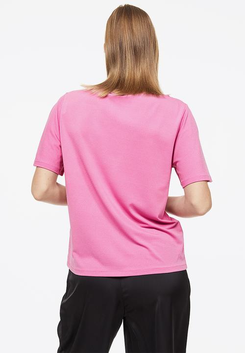 H&M - Boat-neck top - pink