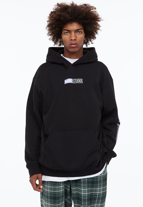 Relaxed fit hoodie - black/black panther - 1065654016
