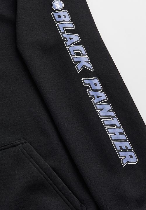H&M - Relaxed fit hoodie - black/black panther