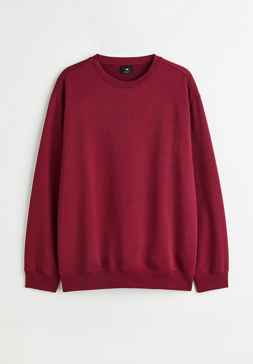 H&M - Relaxed fit sweatshirt - burgundy