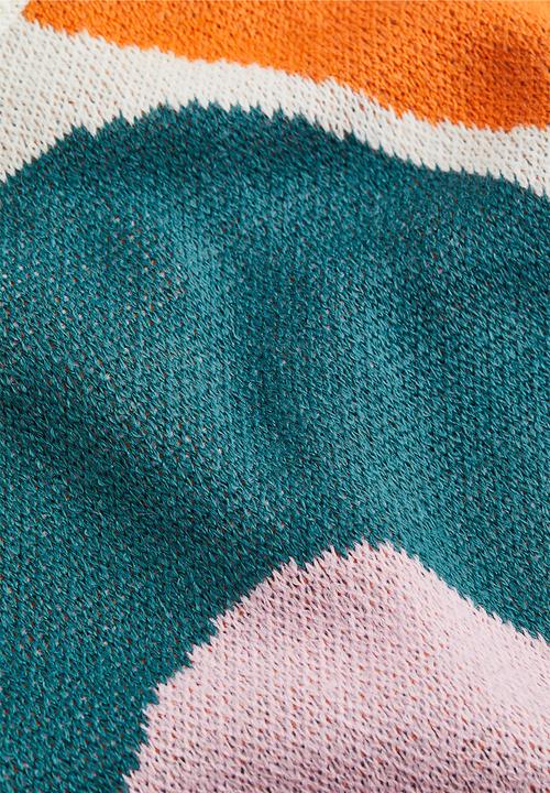 H&M - Oversized jumper - light pink/patterned