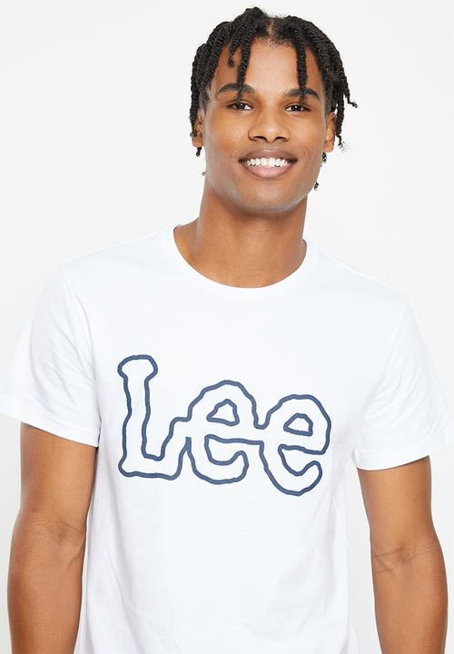 Lee  - Big spuff print T - white