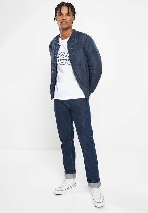 Lee  - Big spuff print T - white
