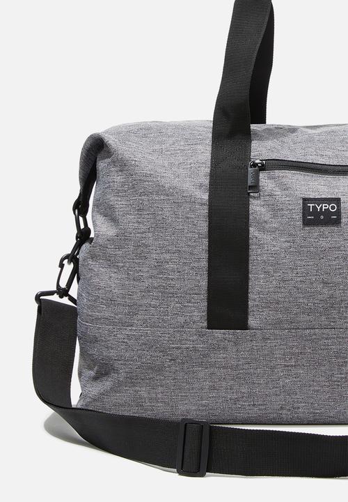 Typo - Urban holdall duffle - grey crosshatch