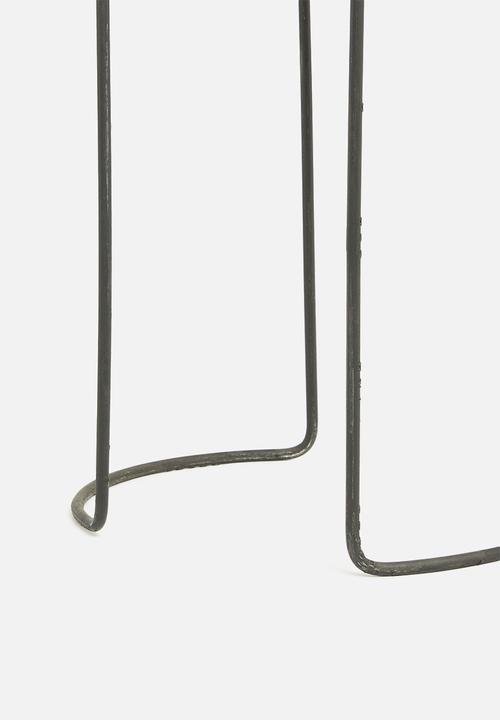 H&S - Teak side table set of 2 - natural 