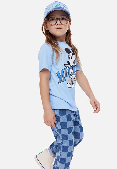 H&M - Unisex Printed t-shirt - light blue/mickey mouse