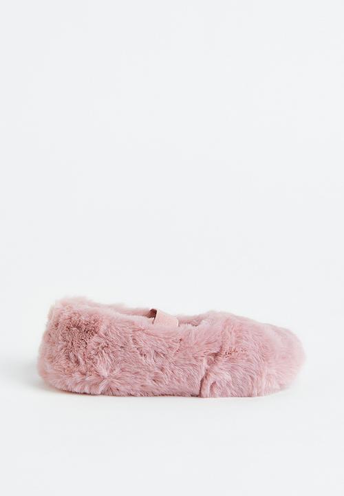 H&M - Fluffy ballet slippers - light pink