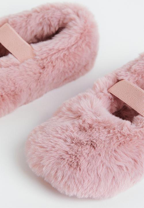 H&M - Fluffy ballet slippers - light pink