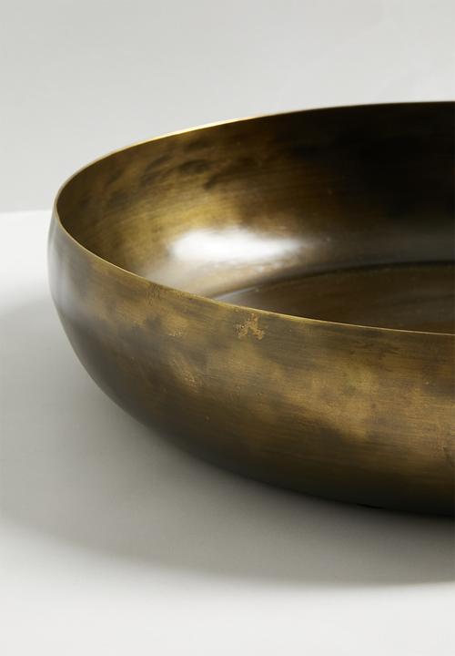 Sixth Floor - Gal bowl - antique brass
