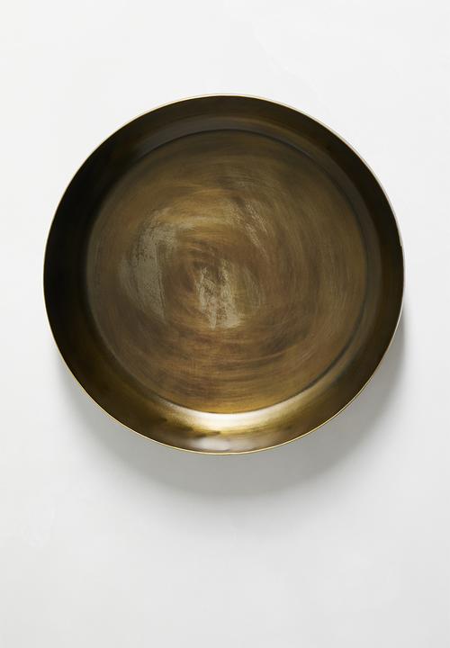 Sixth Floor - Gal bowl - antique brass