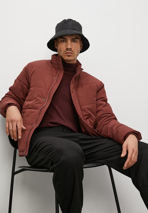 Superbalist - Heavyweight puffer jacket - burgundy