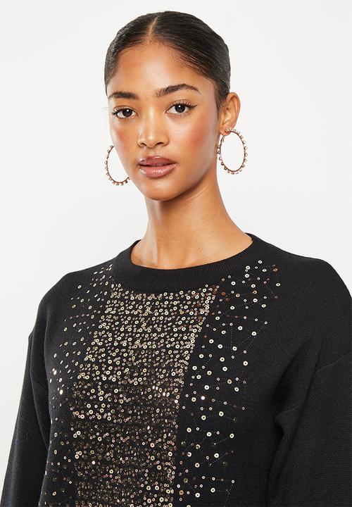 SISSY BOY - Xerxes: fitted knitted sweater - black