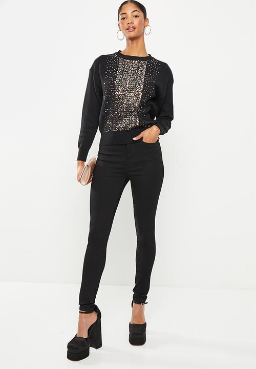 SISSY BOY - Xerxes: fitted knitted sweater - black