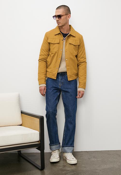Superbalist - Cotton twill trucker jacket - taupe