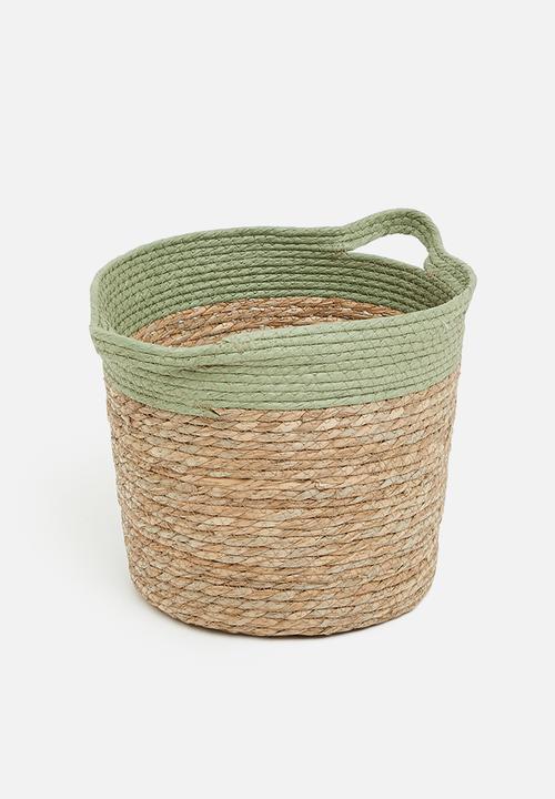Sixth Floor - Nagini basket - sage