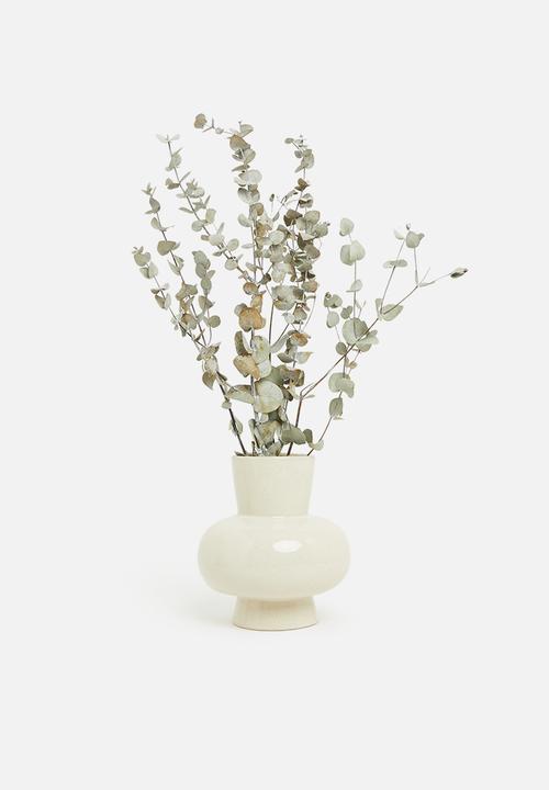 H&S - Belly porcelain vase - cream