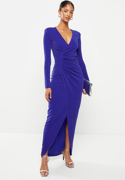 SISSY BOY - About time wrap sparkle maxi - cobalt