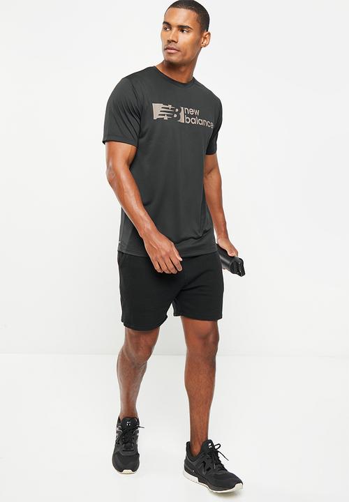New Balance  - Tenacity short sleeve graphic - black