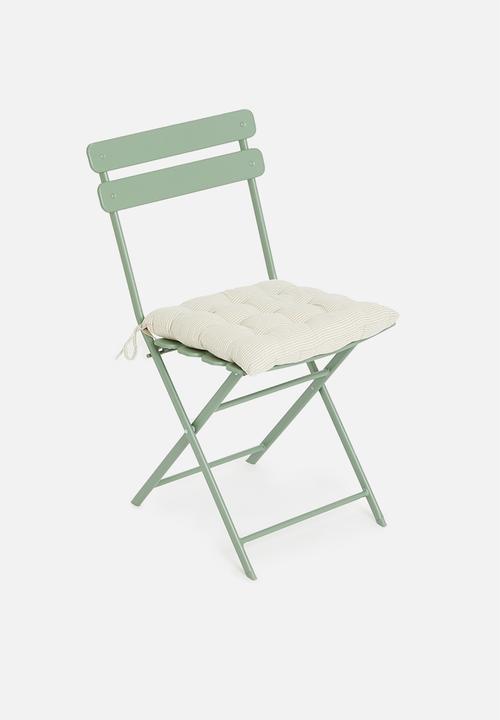 H&S - Matt outdoor seat set of 2 - cream