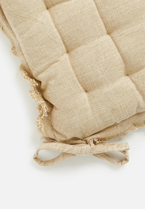 H&S - Outdoor seat pad set of 2 - caramel