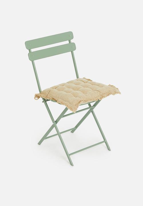 H&S - Outdoor seat pad set of 2 - caramel