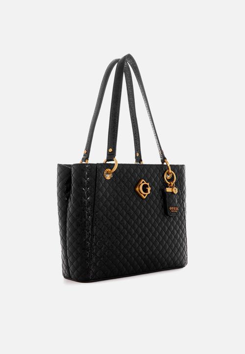 GUESS - Nerina small noel tote - black