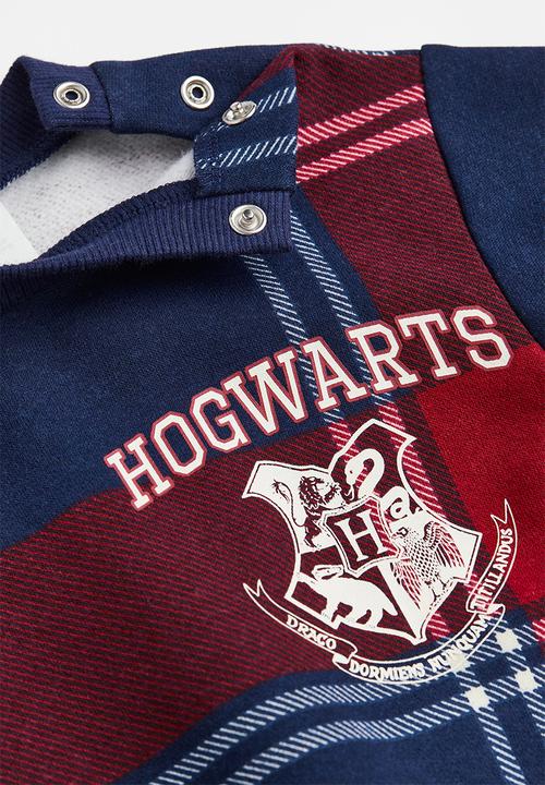 H&M - Cotton-blend sweatshirt - dark blue/harry potter