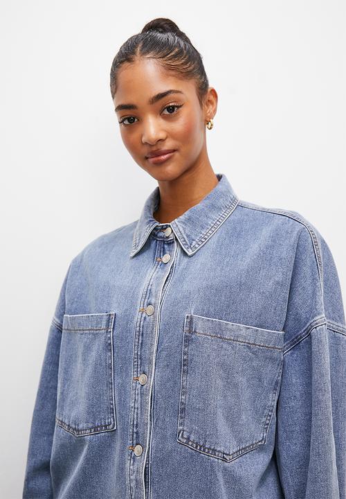Blake - Denim overshirt - mid blue